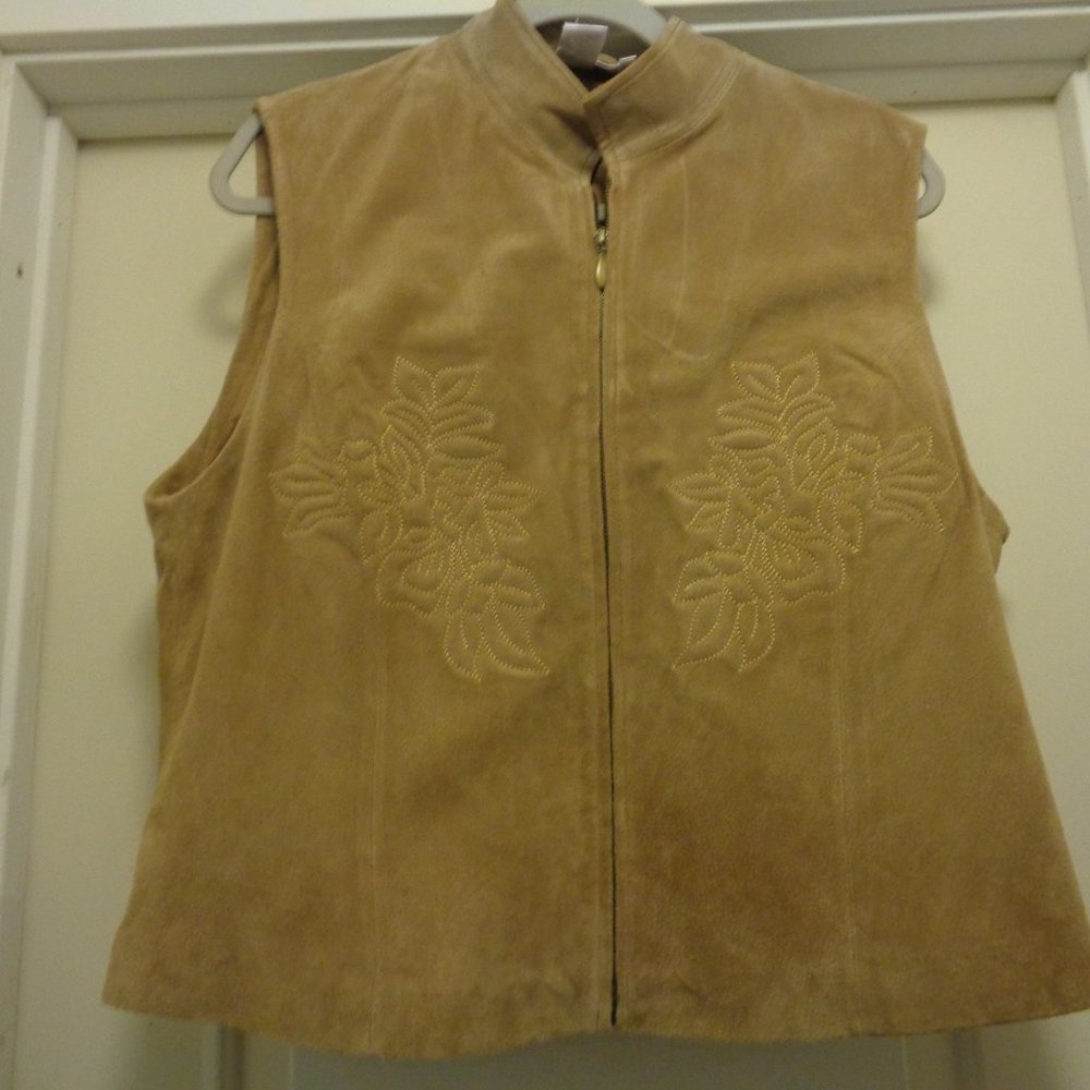 Coldwater Creek Tan Suede Vest